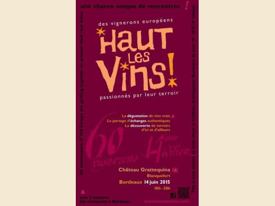 salon "Haut les Vins" à Bordeaux , 14 juin 2015