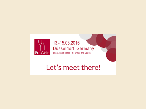 ProWein Düsseldorf   13 /14 /15 mars 2016  Düsseldorf