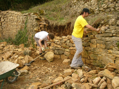 Réparation des murs du 