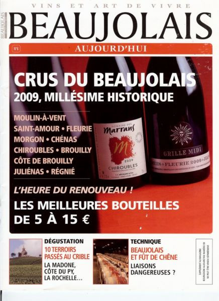 Beaujolais Aujourd'hui, Cru de Beaujolais 2009 - 2011/12